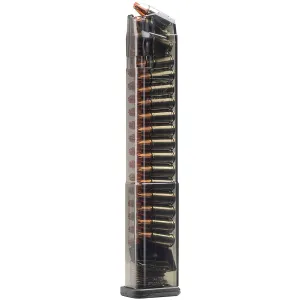 ELITE TACTICAL SYSTEMS GROUP Carbon Smoke Gen 2 9mm 32rd Magazine Fits Glock 17/18/19/19x/26/34/45/49 (SMK-GLK-18G2)