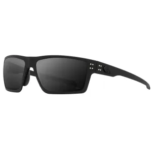 GATORZ EYEWEAR Sentix Black with Black Logo Frame and Smoke OPz Lens Sunglasses (GZ-18-010)