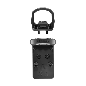 RADIAN WEAPONS Guardian Black Optic Guard for Glock MOS Holosun 407/507 with Six Combo Back Up Iron Sights (H0001)