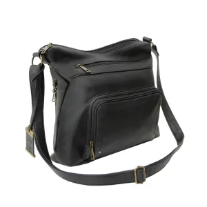 BULLDOG CASES Cross Body Style Black Purse with Holster (BDP-081)