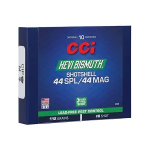 CCI HEVI-Bismuth 44 Spl/Rem Mag #8 Shot 112 Grain 10rd Shotshells (3744B)