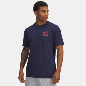 UNDER ARMOUR Freedom Left Chest Men's Midnight Navy/Steel SS Shirt (6001862-410)