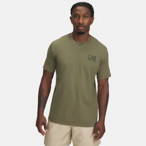 UNDER ARMOUR Freedom Left Chest Men's Marine OD Green/Black SS Shirt (6001862-390)