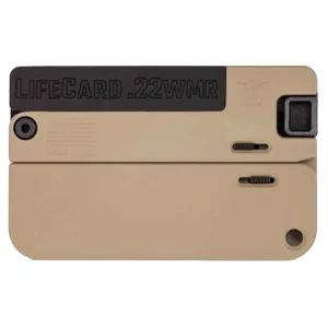 TRAILBLAZER FIREARMS LifeCard .22WMR 1rd Aluminum Handle McMillan Tan Pistol (LC2-MT)