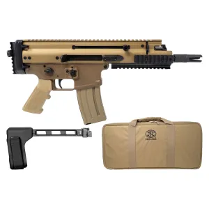 FN AMERICA Scar 15P SBT Brace .300 Blackout 7.5in 30rd Flat Dark Earth Semi-Auto Pistol (38-101887)