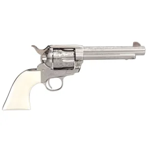 TAYLORS & COMPANY 1873 Outlaw Legacy .45 Colt 5.5in 6rd Nickel Engraved Revolver (200067)