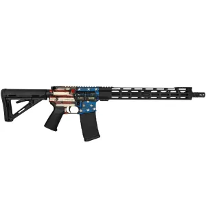 DIAMONDBACK DB15 5.56mm NATO 16in 30rd Black/American Flag Pattern Semi-Auto Rifle (DB1780K241)
