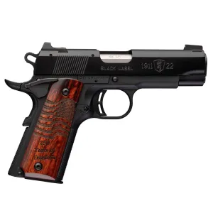 BROWNING 1911-22 Black Label Medallion Composite 250 Compact .22LR 3.625in 8rd Semi-Auto Pistol (051072490)