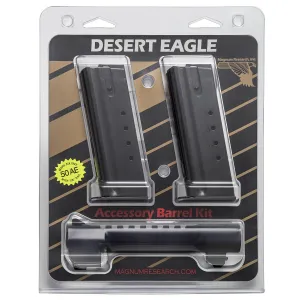 MAGNUM RESEARCH Mark XIX Desert Eagle Conversion Kit w/ .50AE 6in Black IMB Barrel and Two .50AE 7rd Magazines (BMCP506IMB)