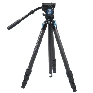 SIRUI ST-224 Superb Travel Carbon Tripod with VH-10 Video Head (ST224+VH10)