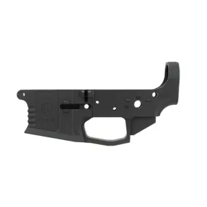 WARRIOR SYSTEMS AR-15 Billet Armor Black Stripped Lower Receiver (7015201)