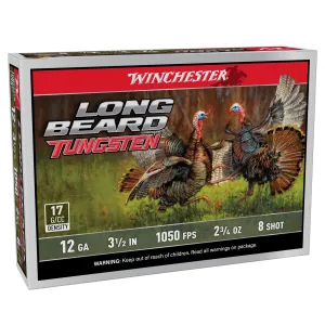 WINCHESTER AMMO Long Beard Tungsten 12Ga 3.5in 2 3/4oz #8 Shotgun Shells (LBT12L8)