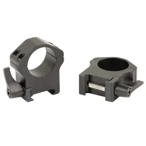 WARNE Maxima Horizontal QD 1 inch High Matte Scope Rings (502LM)