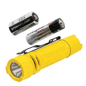 STREAMLIGHT PolyTac 1X 500-Lumen Yellow USB LED Handheld Flashlight with SL-B9 Battery Pack (86003)