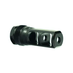 FAXON Muzzlok Stainless Steel Plan B 1/2x28 .250" Bore Muzzle Brake (FF-MD-PB-BRAKE-01)