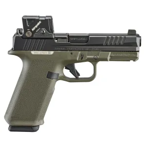 RUGER RXM 9mm 4in 2x 17rd Mags Black/OD Green Pistol with Aimpoint COA Red Dot Sight (19466)
