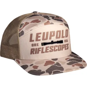 LEUPOLD Men's Riflescopes Light Tan/Harvest Duck Camo 7 Panel Trucker (187747)
