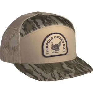 LEUPOLD Men's Leupold Turkey Khaki/Mossy Oak Bottomland 7 Panel Trucker (187748)