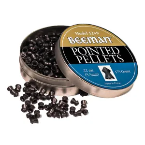 BEEMAN .22 Cal Presicion Pointed Pellets, 175 Count (1249)