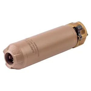 SUREFIRE Socom 556-Mini4 5.56 Cal 5.5in Low Back Pressure Dark Earth Suppressor (SOCOM556-MINI4-DE)