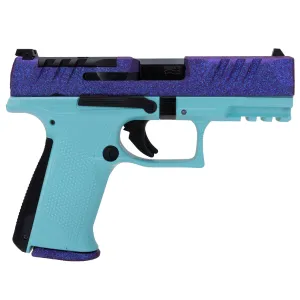 WALTHER ARMS PDP F-Series Sports South Exclusive 9mm Luger 4in 15rd Purple Glitter/Baby Blue Striker-Fired Pistol (4797086)