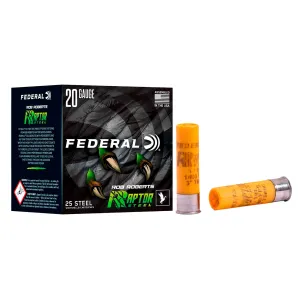 FEDERAL Rob Roberts Raptor Steel 20 Gauge 3in 2 Shot Shotgun Ammo (RRS209 2)
