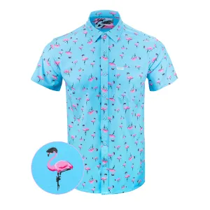 RETRO RIFLE Men's Tactimingo Blue Button Down Shirt (82297282)