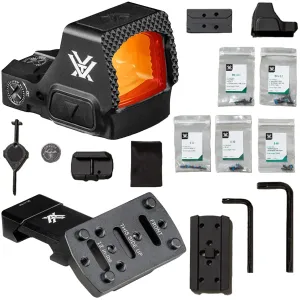 VORTEX Defender-ST 3 MOA Micro Red Dot Sight w/ Pro 45 Degree Offset Accessory Picatinny Mount (DFST-MRD3+45RDM-2)