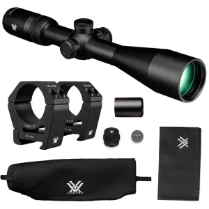 VORTEX Crossfire HD 6-18x50 Illuminated Dead-Hold 2A BDC MOA Riflescope w/ Sport 30mm High Riflescope Rings (CFR-61801i+SPT30-H)