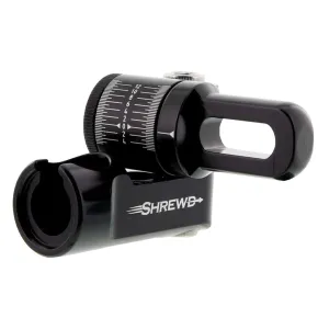 SHREWD ARCHERY Atlas Single Adjustable 4 oz Gloss Black V-Bar (SMAVB1ATLASBK)