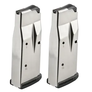 RUGER MAX-9 9mm Luger 10rd Value 2-Pack Steel Magazine (90714)