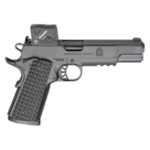 SPRINGFIELD ARMORY 1911 TRP .45 ACP 5in 3x8rd Black Single-Action Pistol w/ Light Rail and Aimpoint COA Optic (PC9125LRCOA)