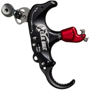 T.R.U. BALL ARCHERY The Ultimate Flex 3 Finger Black/QuickSilver Medium Release (TTUF-BKQS-M)