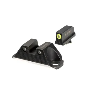 NIGHT FISION Optics Height Yellow Front Night Sights for Glock 19/45/47/48 w/ COA Optic (GLK-001-230-362-YGZG)