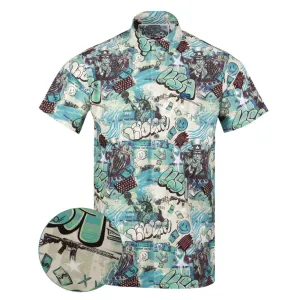 RETRO RIFLE Men's Liberty Drip Patina Button Down Shirt (51149701)