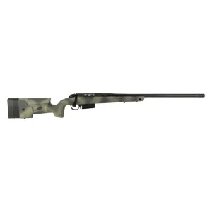 BERGARA B-14 HMR Carbon Wilderness 6.5 PRC 24in 3rd Savage Woodland Camo Bolt-Action Rifle with Omni Muzzlebrake and Fluted Bolt (B14SM359CF)
