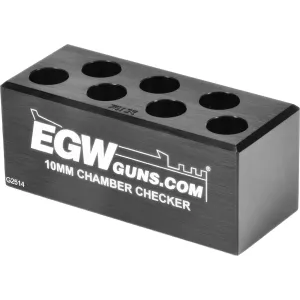 EVOLUTION GUN WORKS 10mm 7-hole Ammo Chamber Checker (70135)
