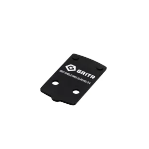 GRITR Optic Plate for Mounting Holosun 407K/507K to Slimline Glock, S&W Shield