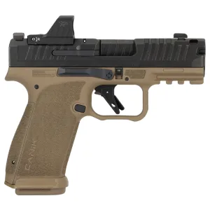 CANIK Mete MC9 Prime 9mm 3.64in 2x 17rd Mags Black/FDE Striker-Fired Pistol with MO1 Optic (HG8658BDV-N)