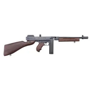 THOMPSON 1927A-1 Deluxe .45 ACP 10.5in 20rd/50rd Black/American Walnut Semi-Auto SBR Rifle (T1SB50DH)