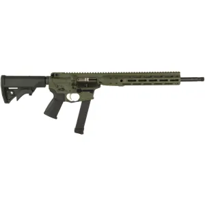 LWRC IC NINE 9mm 16in 27rd Threaded Olive Drab Green Semi-Auto Rifle (ICR9ODG16)
