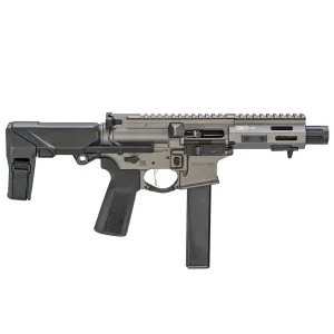 SPRINGFIELD ARMORY Saint Victor 9mm 5.5in 32rd Tungsten Gray Cerakote Rifle with SB Tactical PDW Brace (STV95509T-PDW)