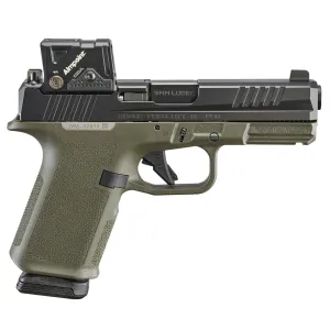 RUGER RXM 9mm 4in 2x 15rd Black/OD Green Striker-Fired Pistol with Aimpoint COA (19463)