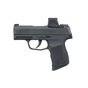 SIG SAUER P365 9mm 3.1in 2x10rd Black Striker Pistol with ROMEO-X Compact Optic (365-9-BXR3P-RXX)
