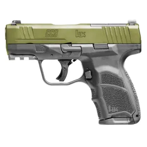 H&K CC9 9mm 3.32in 12rd Bazooka Green Semi-Automatic Pistol (81001401)