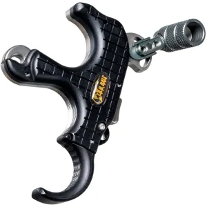 T.R.U. BALL ARCHERY Blade Pro Flex Black/QuickSilver Large Release Aid (TBPF-BKQS-L)