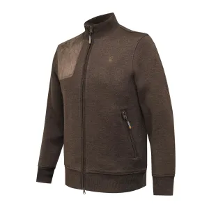 BERETTA Men's Highland Heritage Brown Bark BWR Full-Zip Sweater (PU761T262408AA)