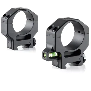 RUBICON PRECISION MANUFACTURING Precision 30mm High 1.25in Scope Rings with Co-Linear Bubble Level (CLR-30125)