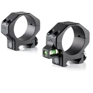 RUBICON PRECISION MANUFACTURING Precision 35mm Low .885in Scope Rings with Co-Linear Bubble Level (CLR-35885)