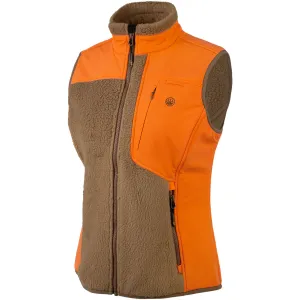 BERETTA Women's Halifax Sherpa Otter/Orange Vest (P3821T238108AR)